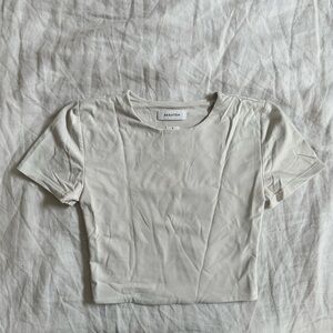 Babaton Contour Off-White Short Sleeve Tee
